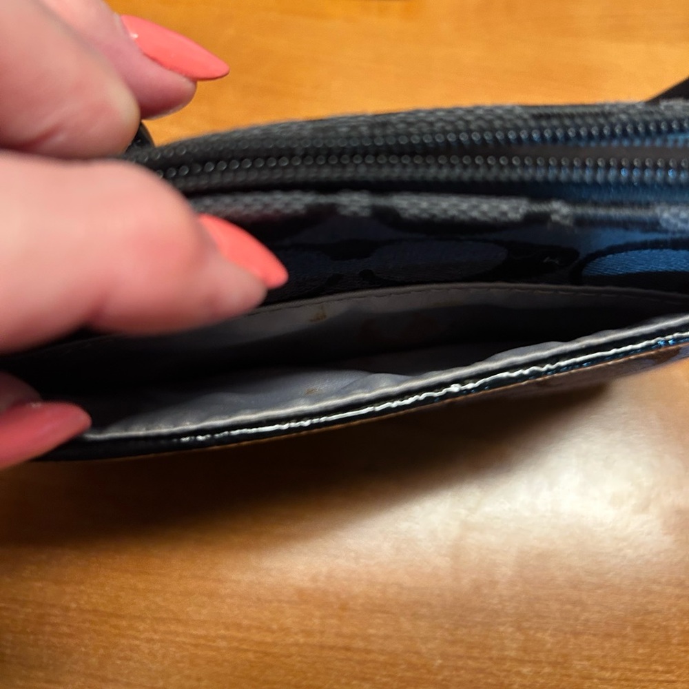 Coach Black Signature Wristlet - Picture 6 of 6